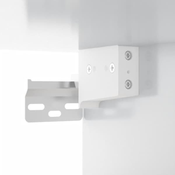 vidaXL væghængt sengebord 35x35x20 cm hvid højglans