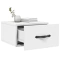 Miniatyrbilde 3 av 11: vidaXL Veggmonterte nattbord 2 stk hvit 35x35x20 cm