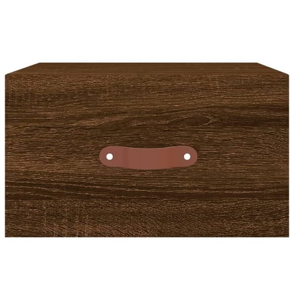 vidaXL Väggmonterat sängbord 2 st brun ek 35x35x20 cm