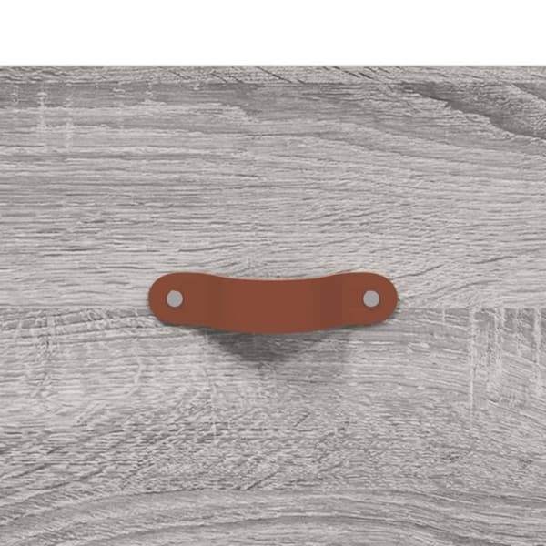 vidaXL Seinäkiinnitettävät yöpöydät 2 kpl harmaa Sonoma 35x35x20 cm