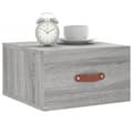 Miniatyrbilde 2 av 11: vidaXL Veggmonterte nattbord 2 stk grå sonoma 35x35x20 cm