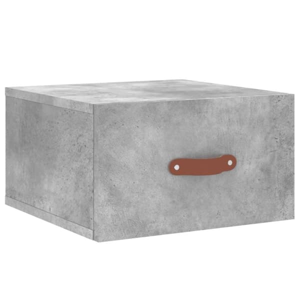 vidaXL væghængte sengeborde 2 stk. 35x35x20 cm betongrå