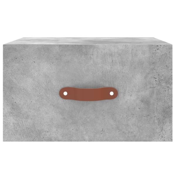 vidaXL væghængte sengeborde 2 stk. 35x35x20 cm betongrå
