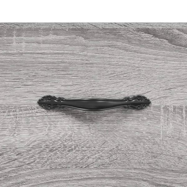 vidaXL Seinäkiinnitettävät yöpöydät 2 kpl harmaa Sonoma 35x35x20 cm
