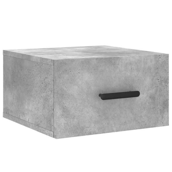 vidaXL Väggmonterat sängbord betonggrå 35x35x20 cm