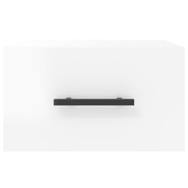 vidaXL væghængt sengebord 35x35x20 cm hvid højglans