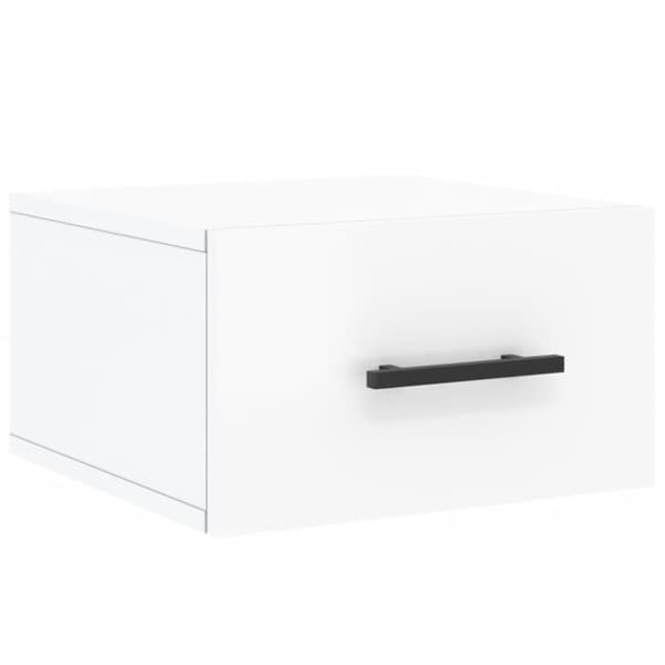 vidaXL væghængt sengebord 35x35x20 cm hvid højglans