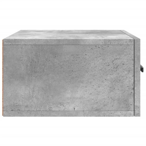 vidaXL Väggmonterade sängbord 2 st betonggrå 35x35x20 cm