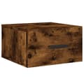 Miniatyrbilde 4 av 11: vidaXL Veggmonterte nattbord 2 stk røkt eik 35x35x20 cm
