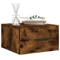 Miniatyrbilde 2 av 11: vidaXL Veggmonterte nattbord 2 stk røkt eik 35x35x20 cm