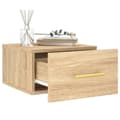 Miniatyrbillede 3 af 11: vidaXL væghængt sengebord 35x35x20 cm sonoma-eg