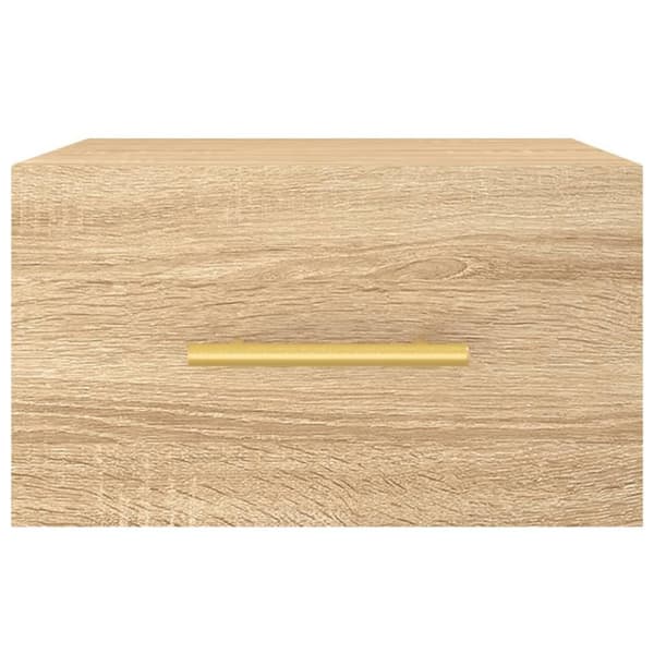 vidaXL Veggmontert nattbord sonoma eik 35x35x20 cm