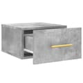 Pikkukuva 6 / 11: vidaXL Seinäkiinnitettävät yöpöydät 2 kpl betoninharmaa 35x35x20 cm