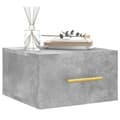 Pikkukuva 2 / 11: vidaXL Seinäkiinnitettävät yöpöydät 2 kpl betoninharmaa 35x35x20 cm