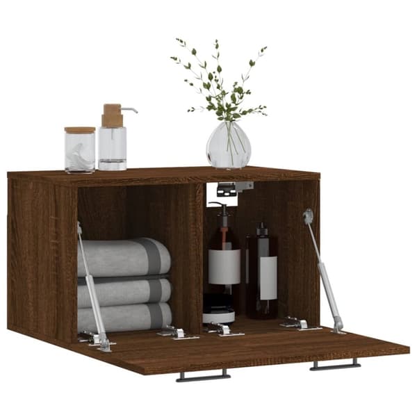 vidaXL vægskab 60x36,5x35 cm konstrueret træ brun egetræsfarve