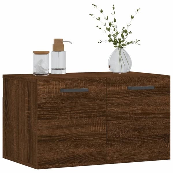 vidaXL vægskab 60x36,5x35 cm konstrueret træ brun egetræsfarve