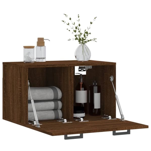 vidaXL vægskab 60x36,5x35 cm konstrueret træ brun egetræsfarve