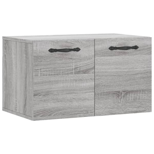 vidaXL Veggskap grå sonoma 60x36,5x35 cm konstruert tre