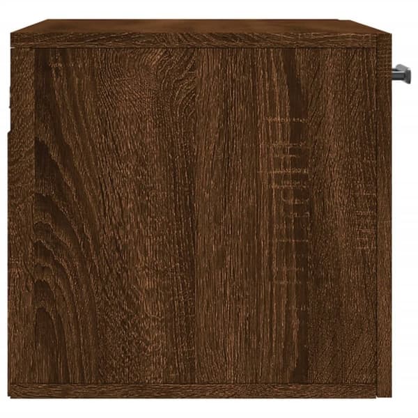vidaXL Veggskap brun eik 60x36,5x35 cm konstruert tre