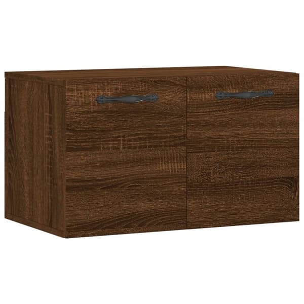 vidaXL Seinäkaappi ruskea tammi 60x36,5x35 cm tekninen puu
