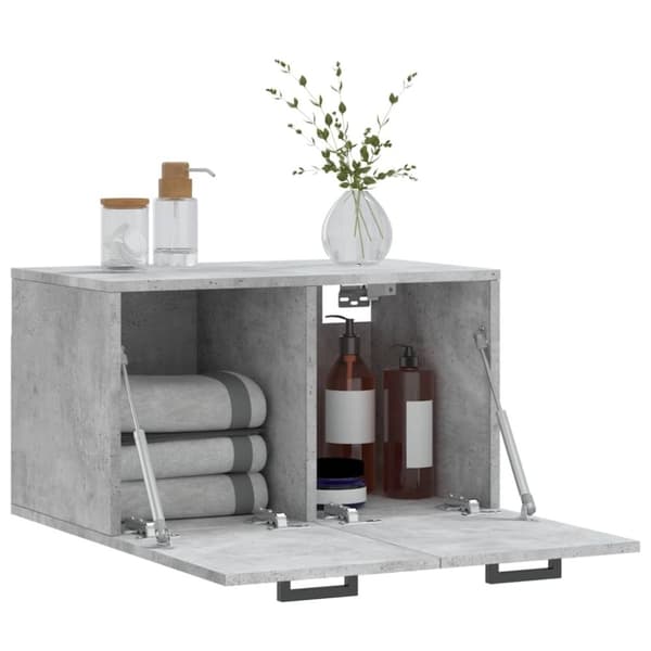vidaXL Veggskap betonggrå 60x36,5x35 cm konstruert tre