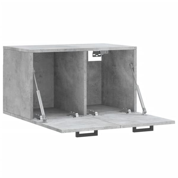 vidaXL Veggskap betonggrå 60x36,5x35 cm konstruert tre
