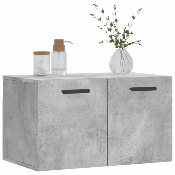 vidaXL Väggskåp betonggrå 60x36,5x35 cm konstruerat trä