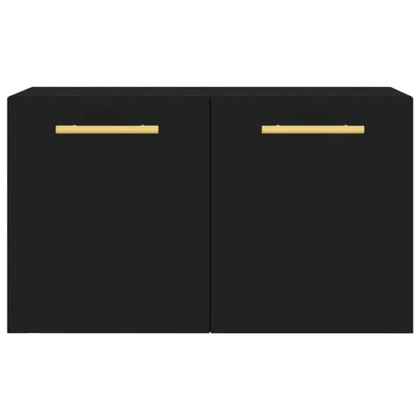 vidaXL Veggskap svart 60x36,5x35 cm konstruert tre