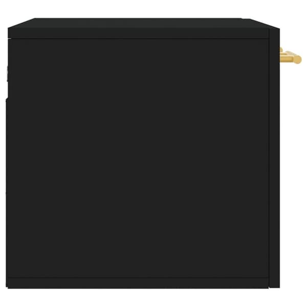 vidaXL Veggskap svart 60x36,5x35 cm konstruert tre