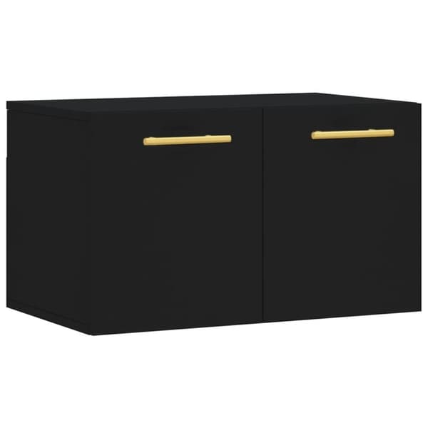 vidaXL Veggskap svart 60x36,5x35 cm konstruert tre