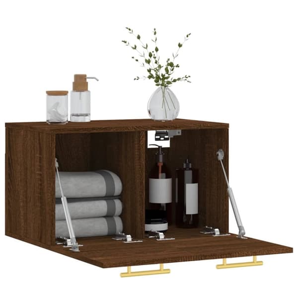 vidaXL vægskab 60x36,5x35 cm konstrueret træ brun egetræsfarve