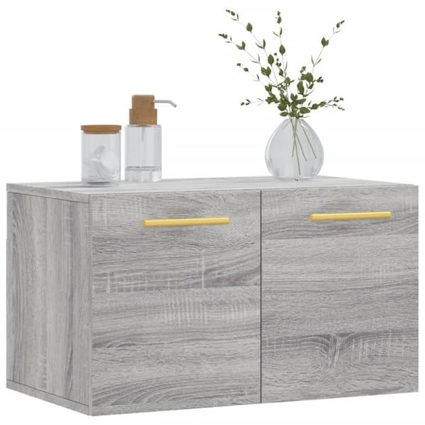 vidaXL vægskab 60x36,5x35 cm konstrueret træ grå sonoma-eg