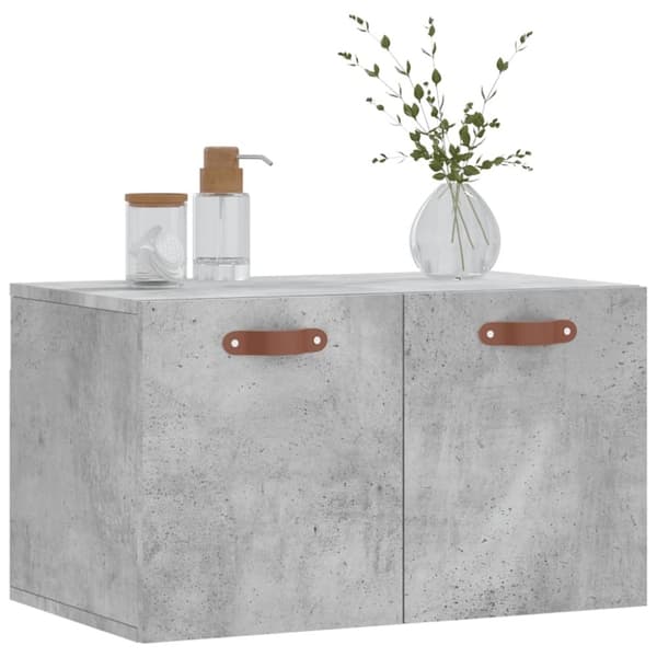 vidaXL Väggskåp betonggrå 60x36,5x35 cm konstruerat trä