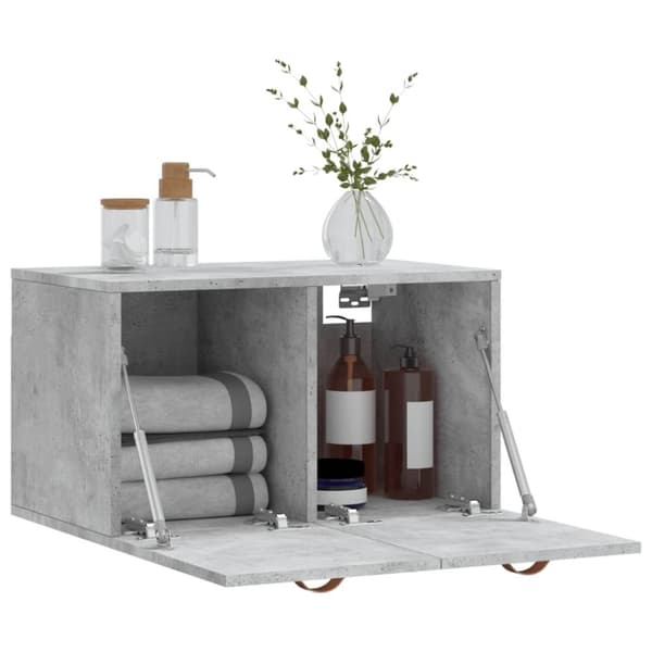 vidaXL Väggskåp betonggrå 60x36,5x35 cm konstruerat trä
