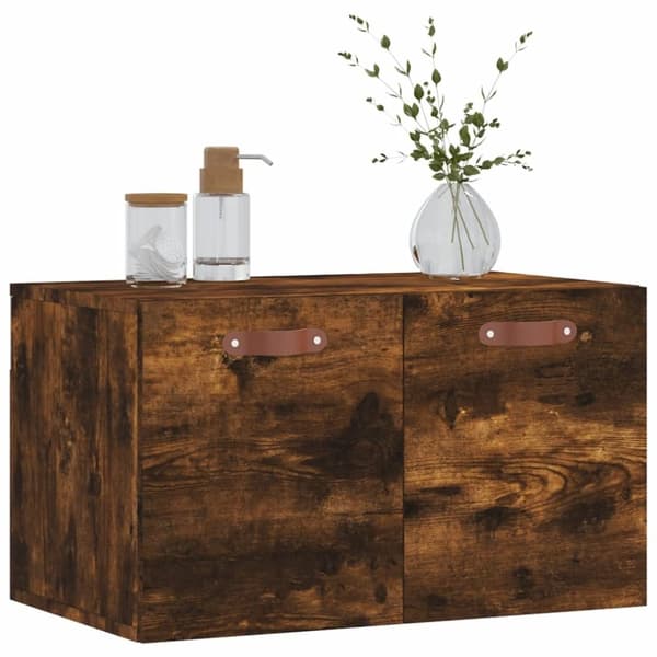 vidaXL Väggskåp rökfärgad ek 60x36,5x35 cm konstruerat trä