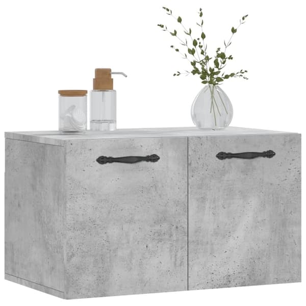 vidaXL vægskab 60x36,5x35 cm konstrueret træ betongrå