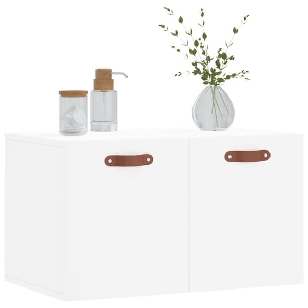 vidaXL Veggskap hvit 60x36,5x35 cm konstruert tre