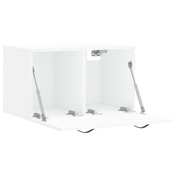 vidaXL Veggskap hvit 60x36,5x35 cm konstruert tre