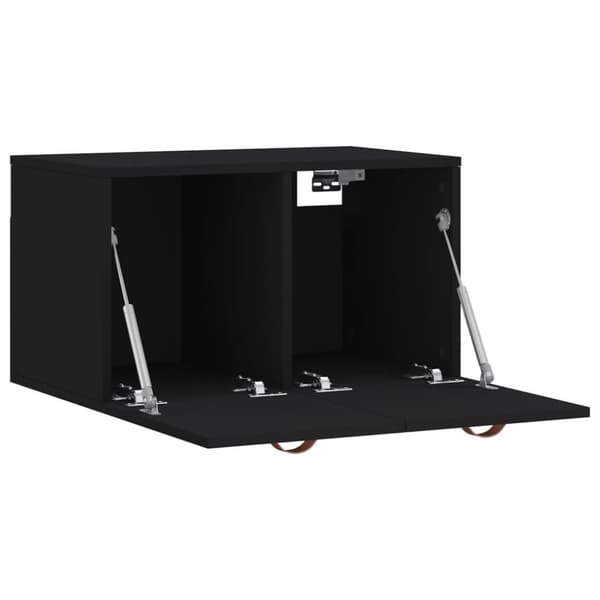 vidaXL vægskab 60x36,5x35 cm konstrueret træ sort