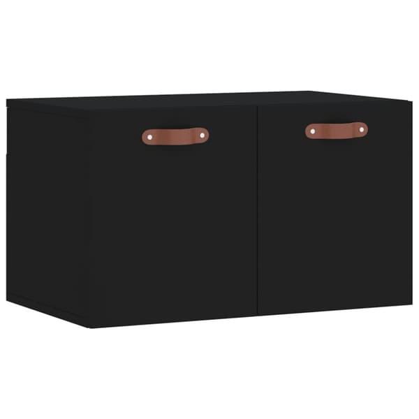vidaXL vægskab 60x36,5x35 cm konstrueret træ sort