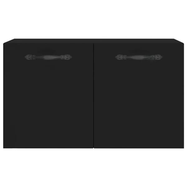 vidaXL Seinäkaappi musta 60x36,5x35 cm tekninen puu