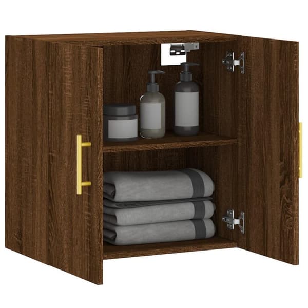 vidaXL Veggskap brun eik 60x31x60 cm konstruert tre