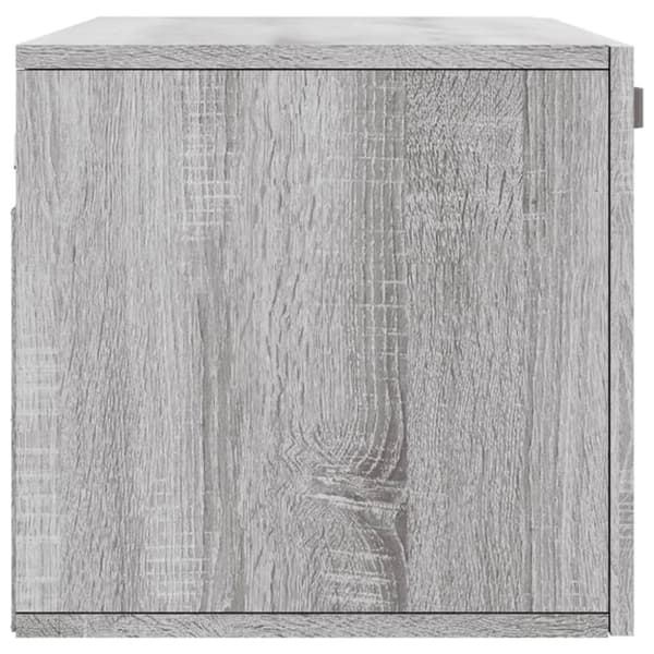 vidaXL Veggskap grå sonoma 80x36,5x35 cm konstruert tre