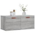 Pikkukuva 2 / 11: vidaXL Seinäkaappi harmaa Sonoma 80x36,5x35 cm tekninen puu