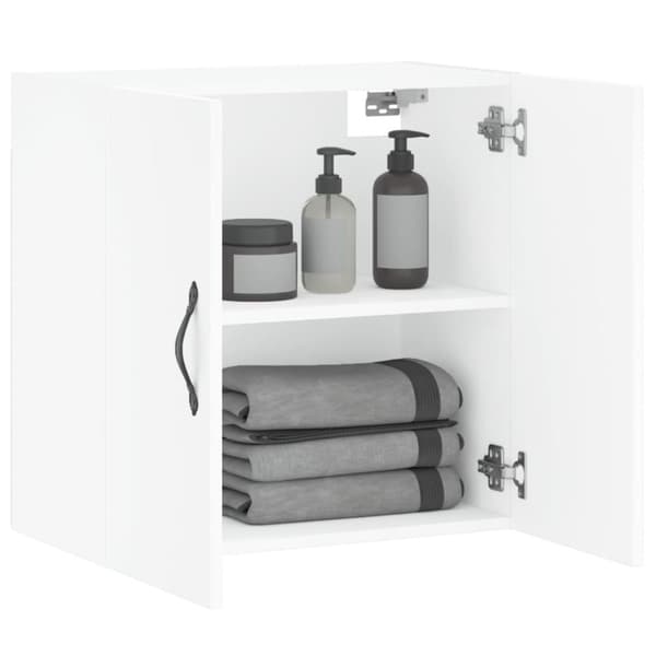 vidaXL Veggskap hvit 60x31x60 cm konstruert tre