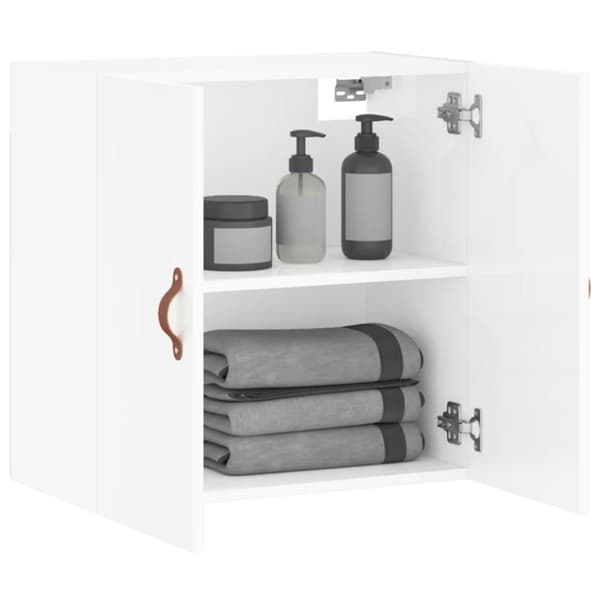 vidaXL Väggskåp vit högglans 60x31x60 cm konstruerat trä