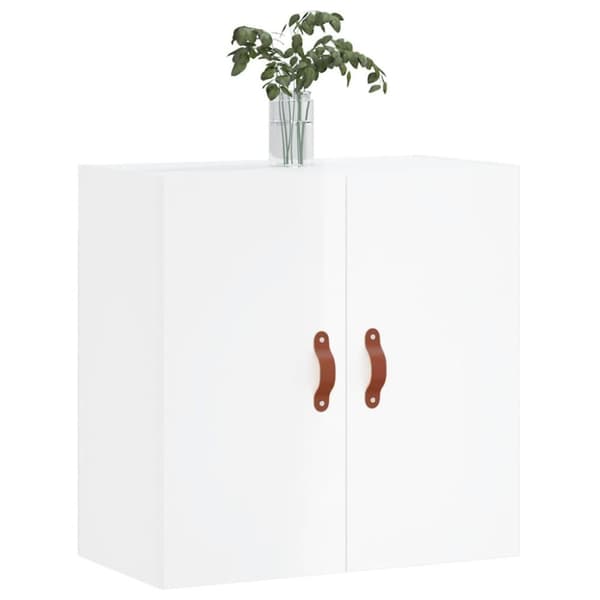 vidaXL Väggskåp vit högglans 60x31x60 cm konstruerat trä