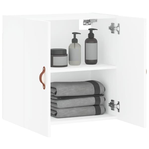 vidaXL Veggskap hvit 60x31x60 cm konstruert tre