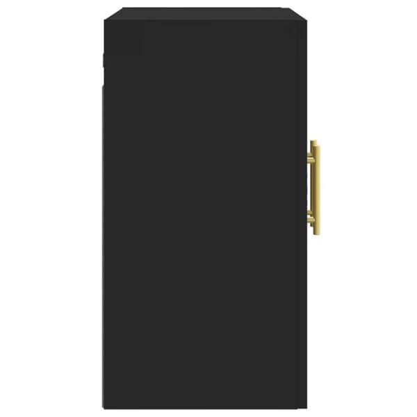 vidaXL Veggskap svart 60x31x60 cm konstruert tre