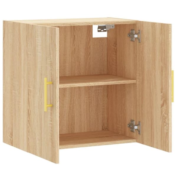 vidaXL Veggskap sonoma eik 60x31x60 cm konstruert tre
